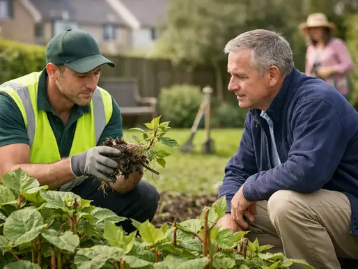 Who Handles Knotweed in a Communal Garden?