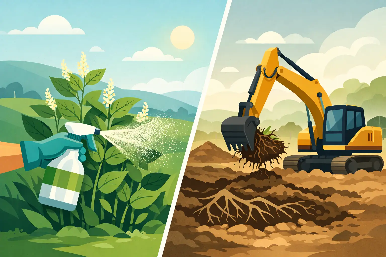 Herbicide or Excavation for Knotweed?