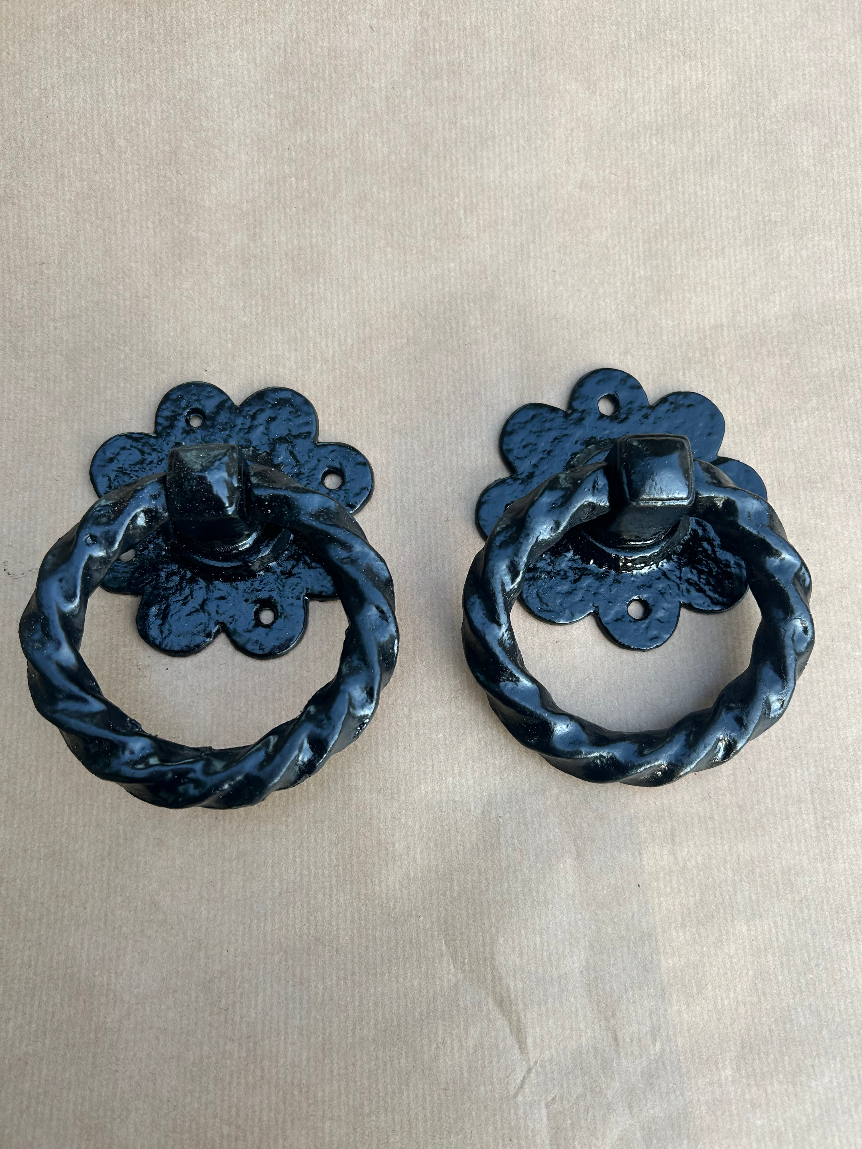 Antique Cast Iron Door Pull Handle’s Reclaimed Period Antique Refurbished Metal