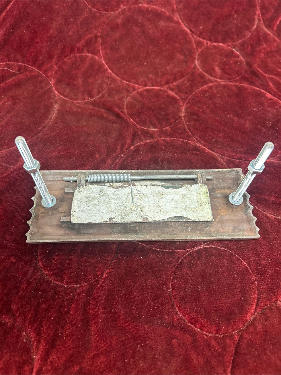 Thumbnail: Antique Solid Bronze Front Door Letterbox Old Art Deco Reclaimed Period Iron