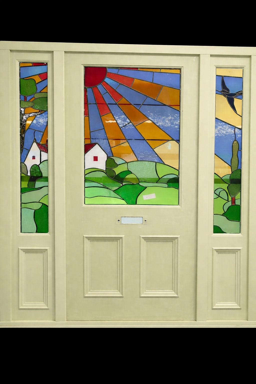 Bespoke Made To Order Victorian Stained Glass Front Door Frame etc £250 Deposit