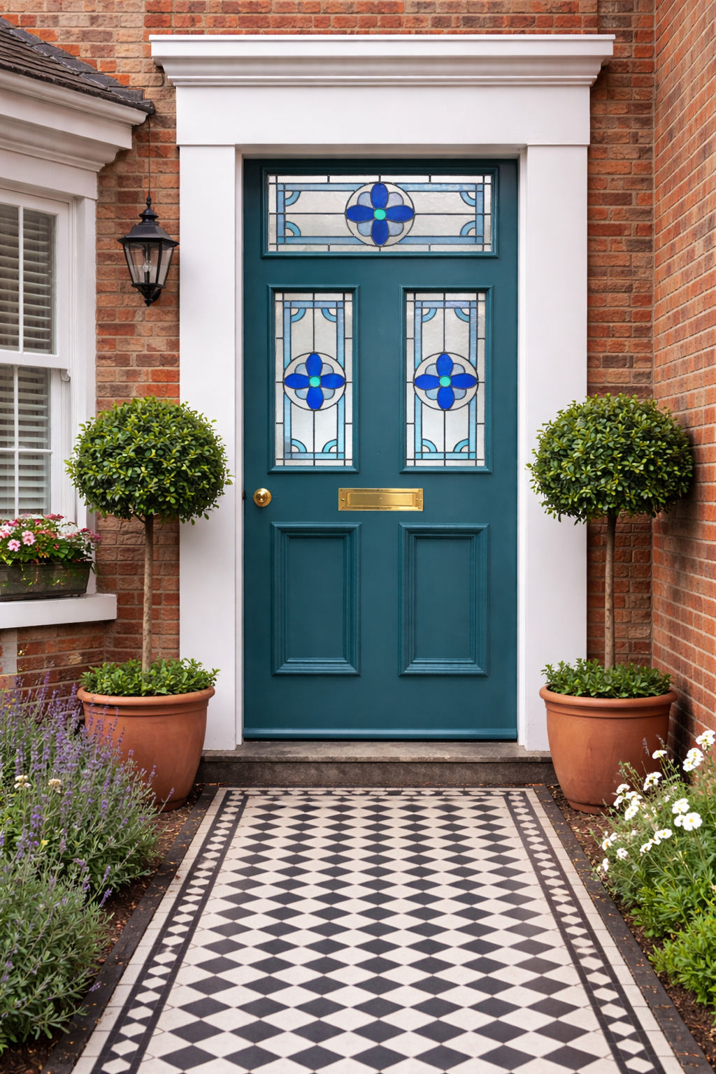 Bespoke Victorian Stained Glass Doors Frames Panels Made To Order 250 Deposit ..
