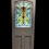 Thumbnail: Victorian Edwardian Stained Glass Front Door Period Reclaimed Antique Refurb Old