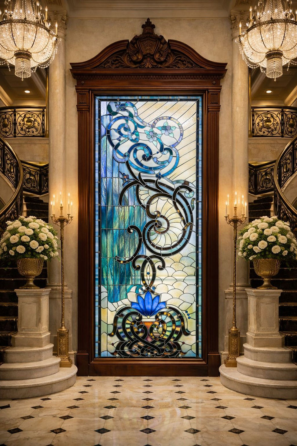 Thumbnail: Bespoke Tiffany Style Stained Glass Feature Windows Made To Order 250 Deposit