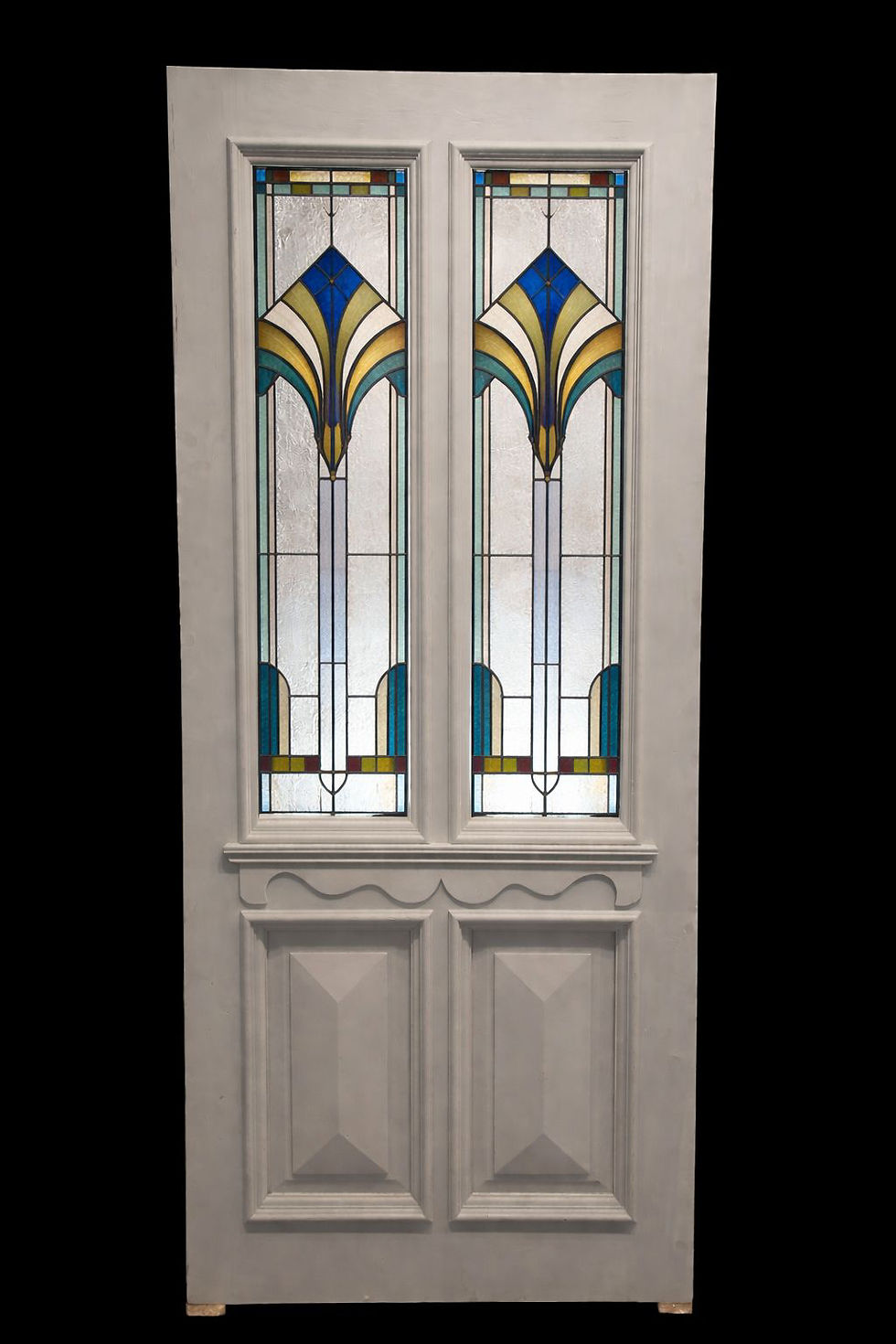 Thumbnail: Bespoke Stained Glass Front Doors Frames Panels Made To Order 250 Deposit ..