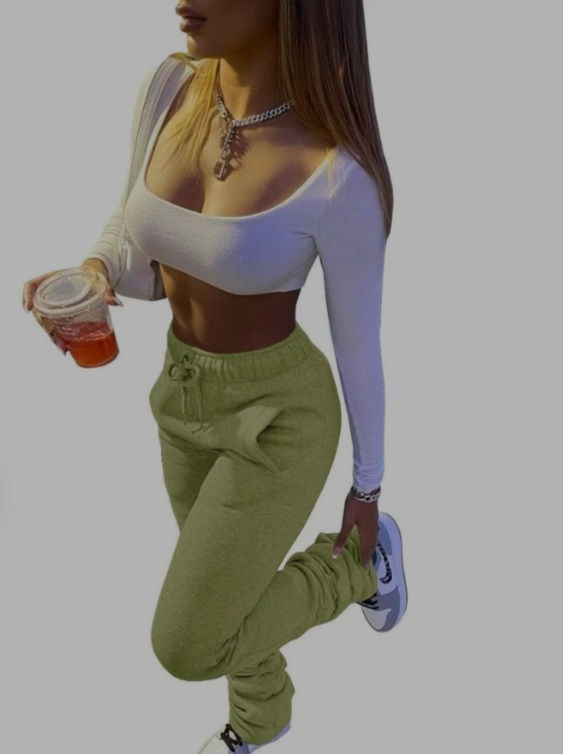 Thumbnail: Womens Stacked Sweatpants