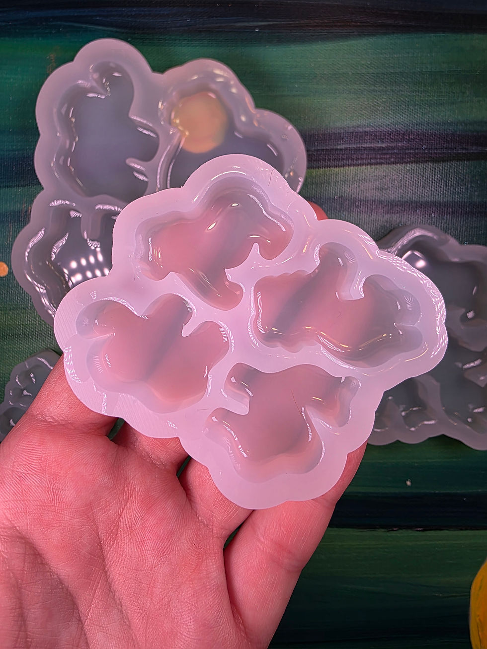 Thumbnail: Animal Crackers Glossy Mold Handmade Silicone Mold Choose Size Keychain Magnet