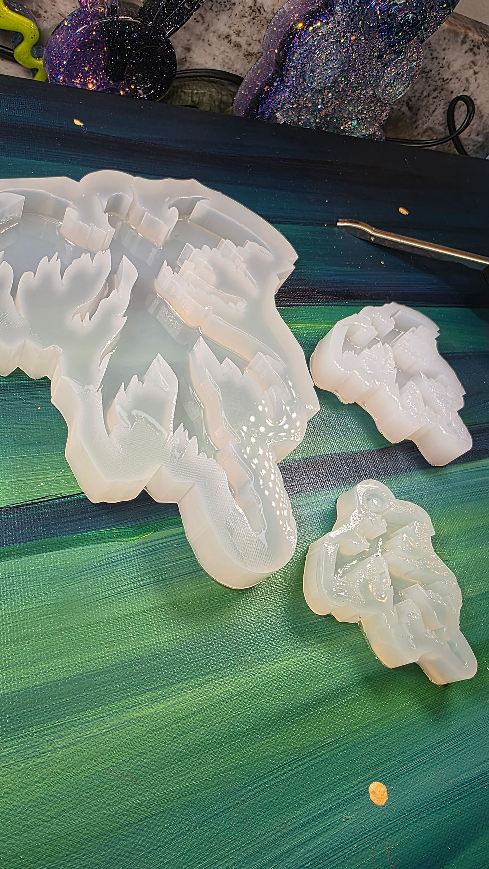 Thumbnail: Dark Fairy Glossy Silicone Mold Handmade