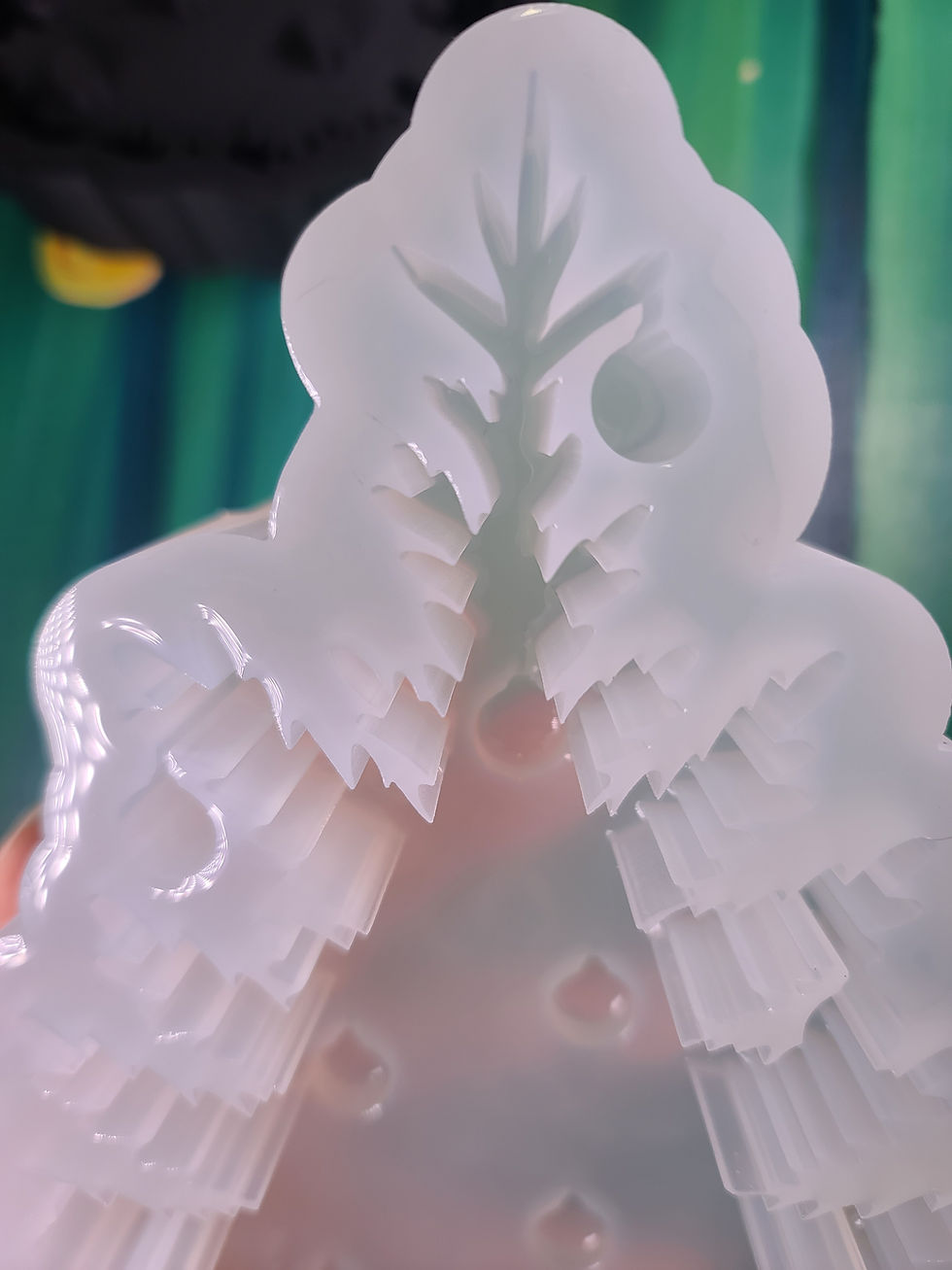 Thumbnail: XL Christmas Tree 3d Standing Glossy Handmade Silicone Mold