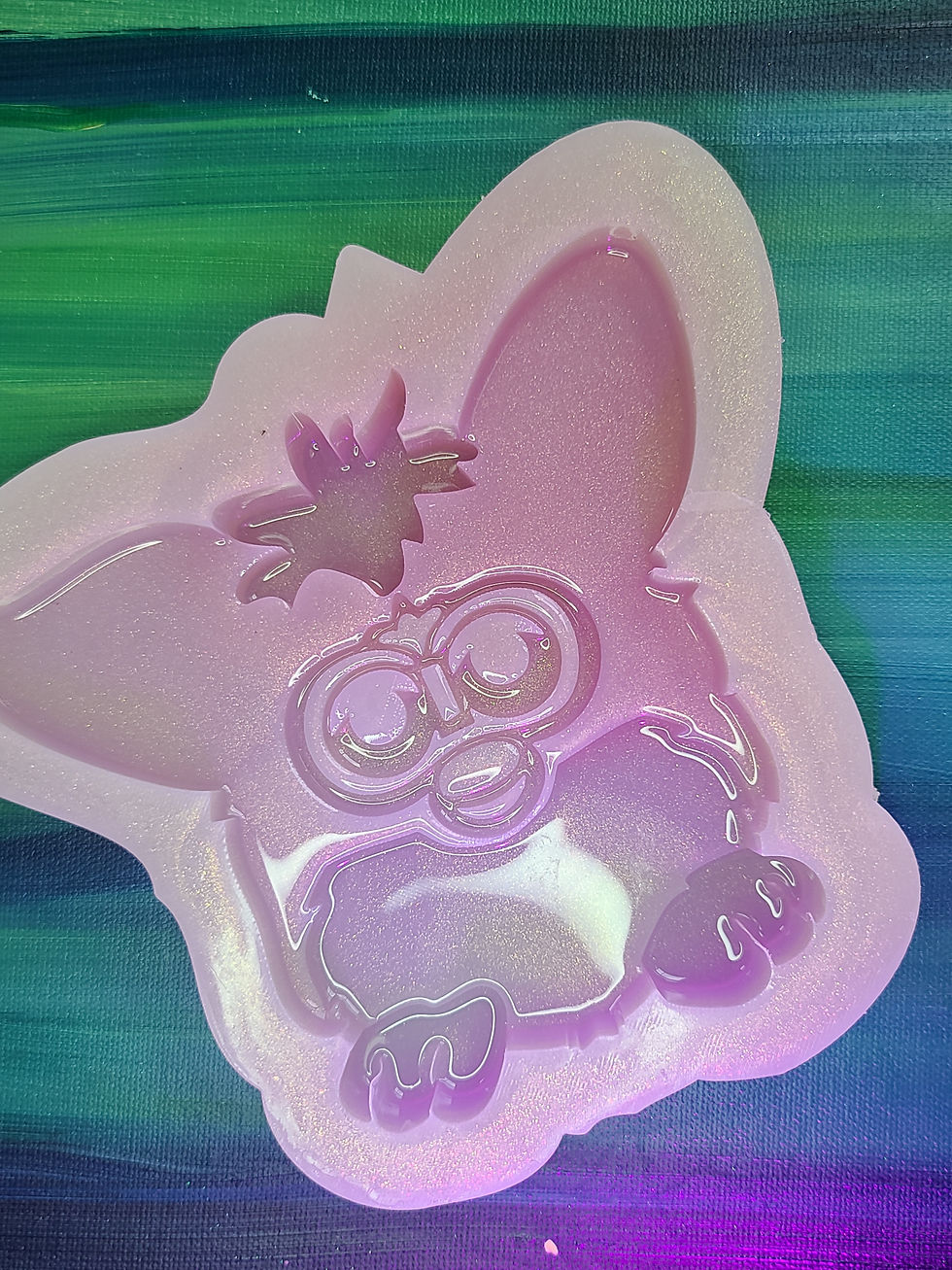 Thumbnail: XL Furb Handmade Silicone Mold Standing Glossy