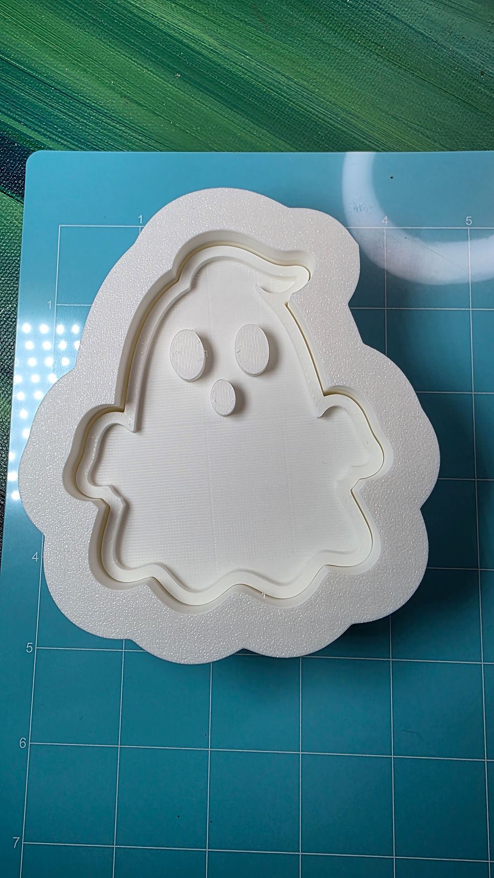 Thumbnail: Ghost BATH BOMB MOLD Ghost 3D Printed PLA Hard Mold Plunger Style Large Ghost