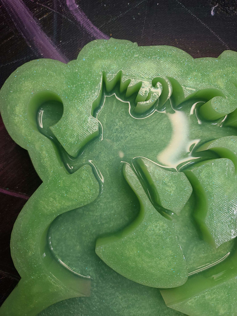 Thumbnail: XL Mermaid Mold Standing Deep Siren Silicone Mold