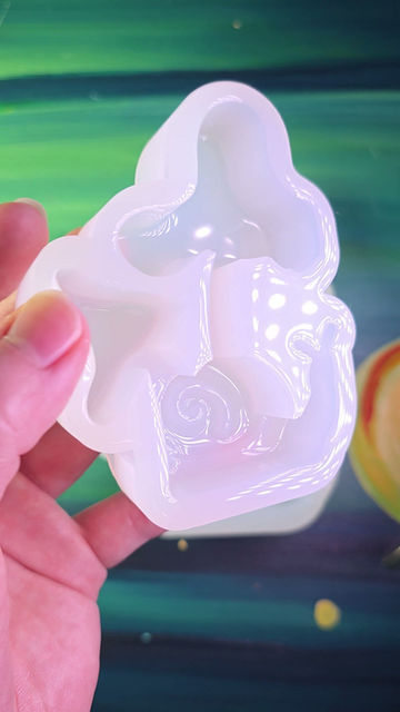 Thumbnail: Snail Mushrooms Standing Glossy Deep Handmade Silicone Mold