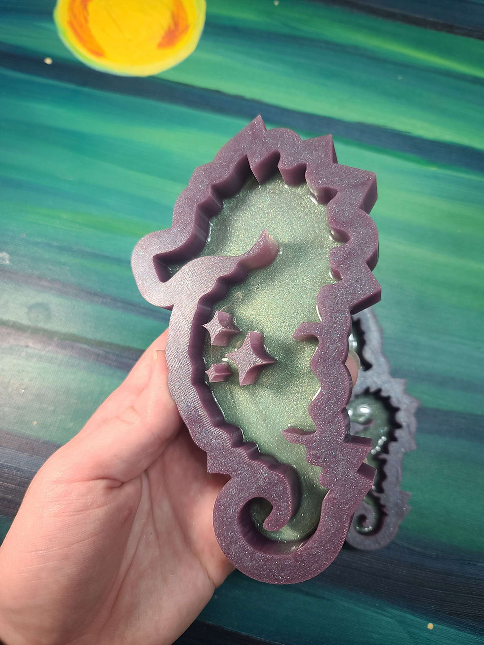 Thumbnail: Sparkle Seahorse Mold Choose Size
