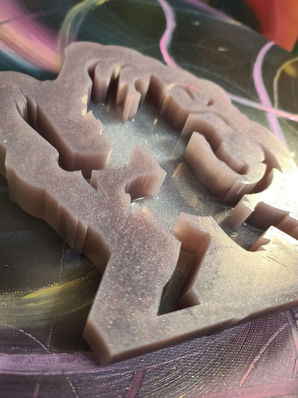 Thumbnail: XL Krampus Mold Deep Standing Silicone Christmas Decoration