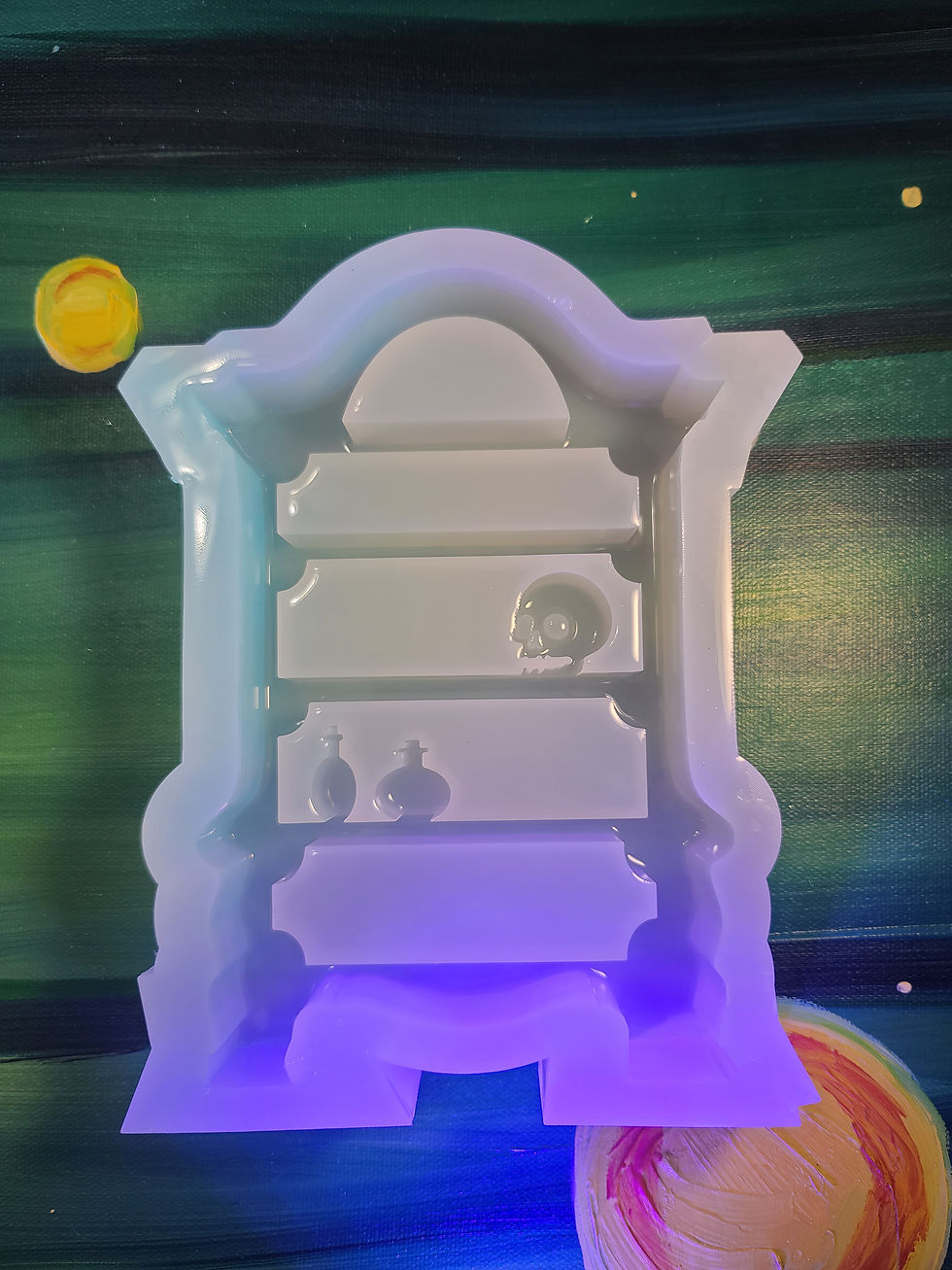 Thumbnail: Spooky Shelf Dresser Apothecary Deep Standing Glossy Mold