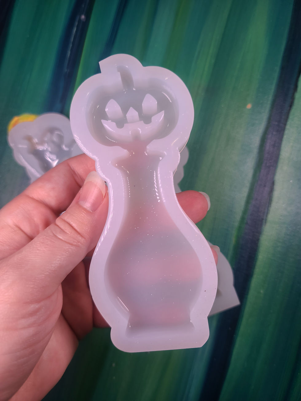 Thumbnail: Spooky Potions Choose Design Bat Pumpkin Ghost Handmade silicone molds glossy