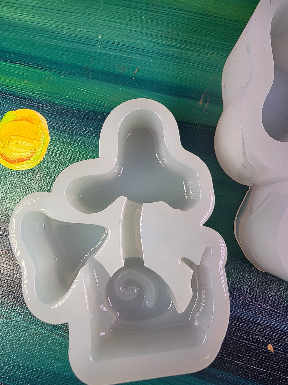 Thumbnail: Snail Mushrooms Standing Glossy Deep Handmade Silicone Mold
