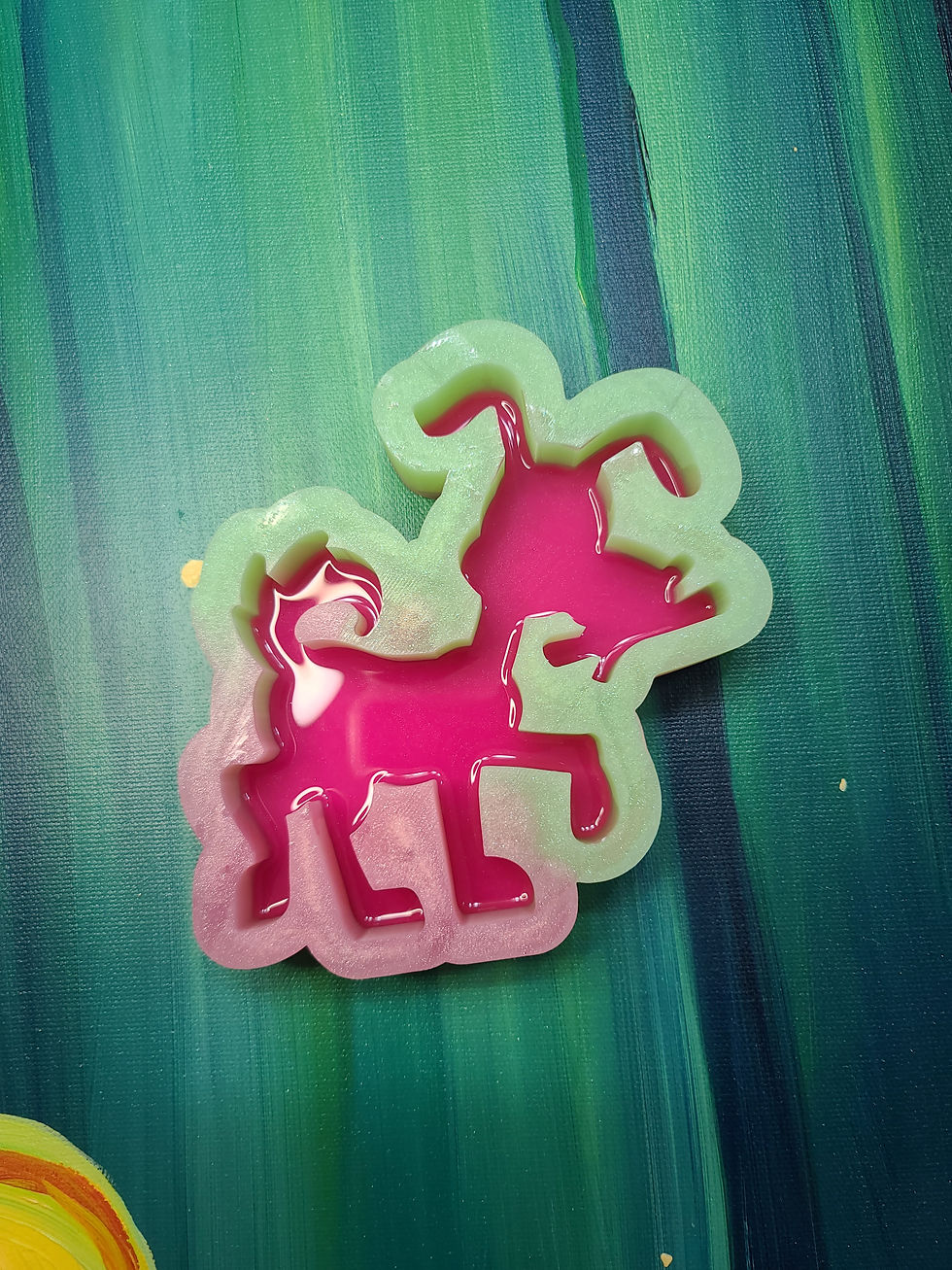 Thumbnail: XL Standing Happy Dog Silicone Mold Fetch Handmade Silicone Mold