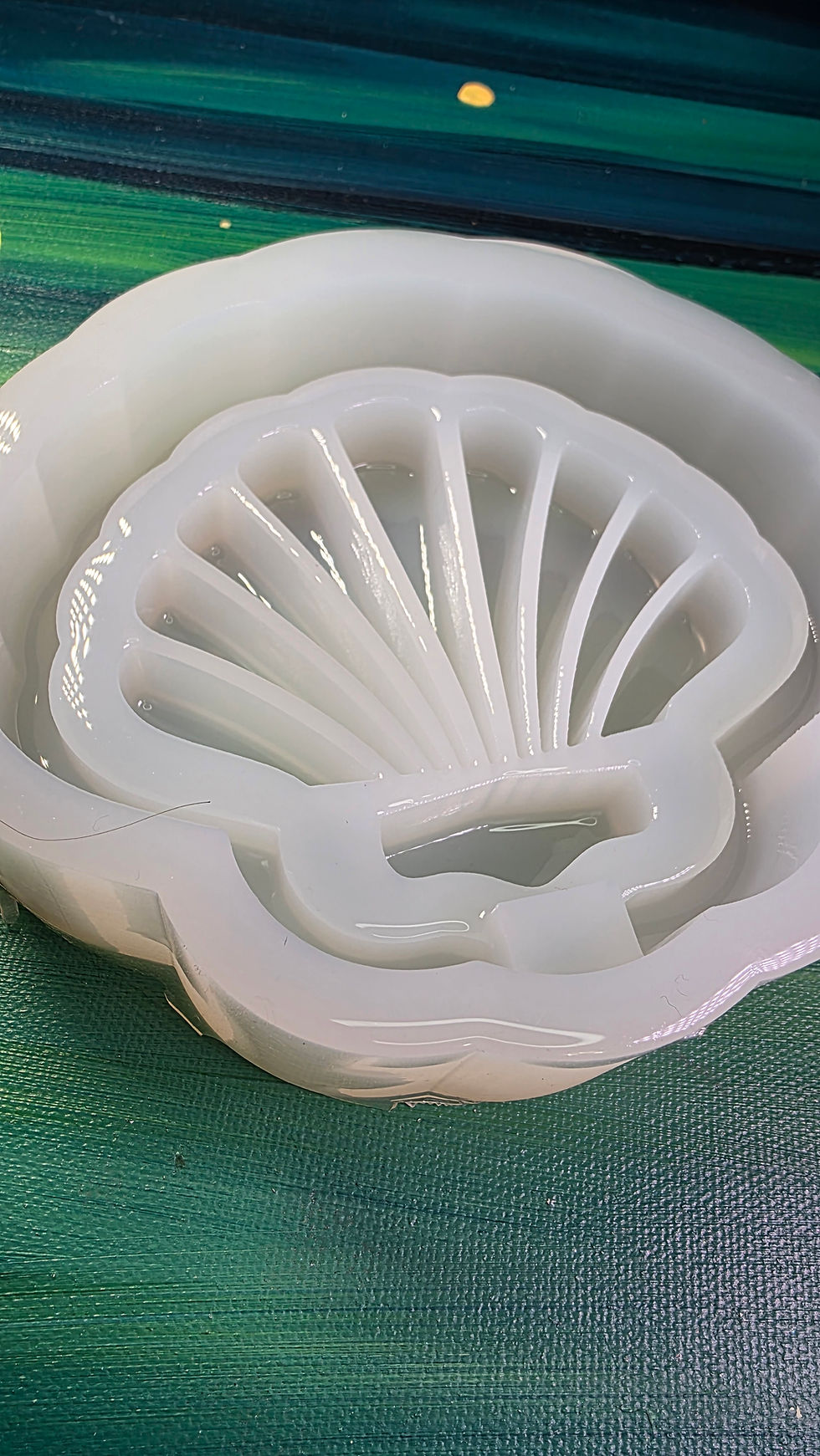 Thumbnail: Clam Shell Soap Dish Domed 3d Handmade Silicone Mold Deep Glossy Dish
