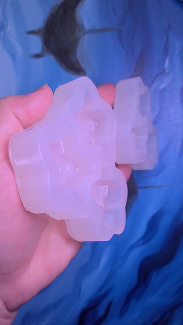 Thumbnail: Moody Stars Set of 3 Glossy Handmade Silicone Mold Earring Magnet Mold