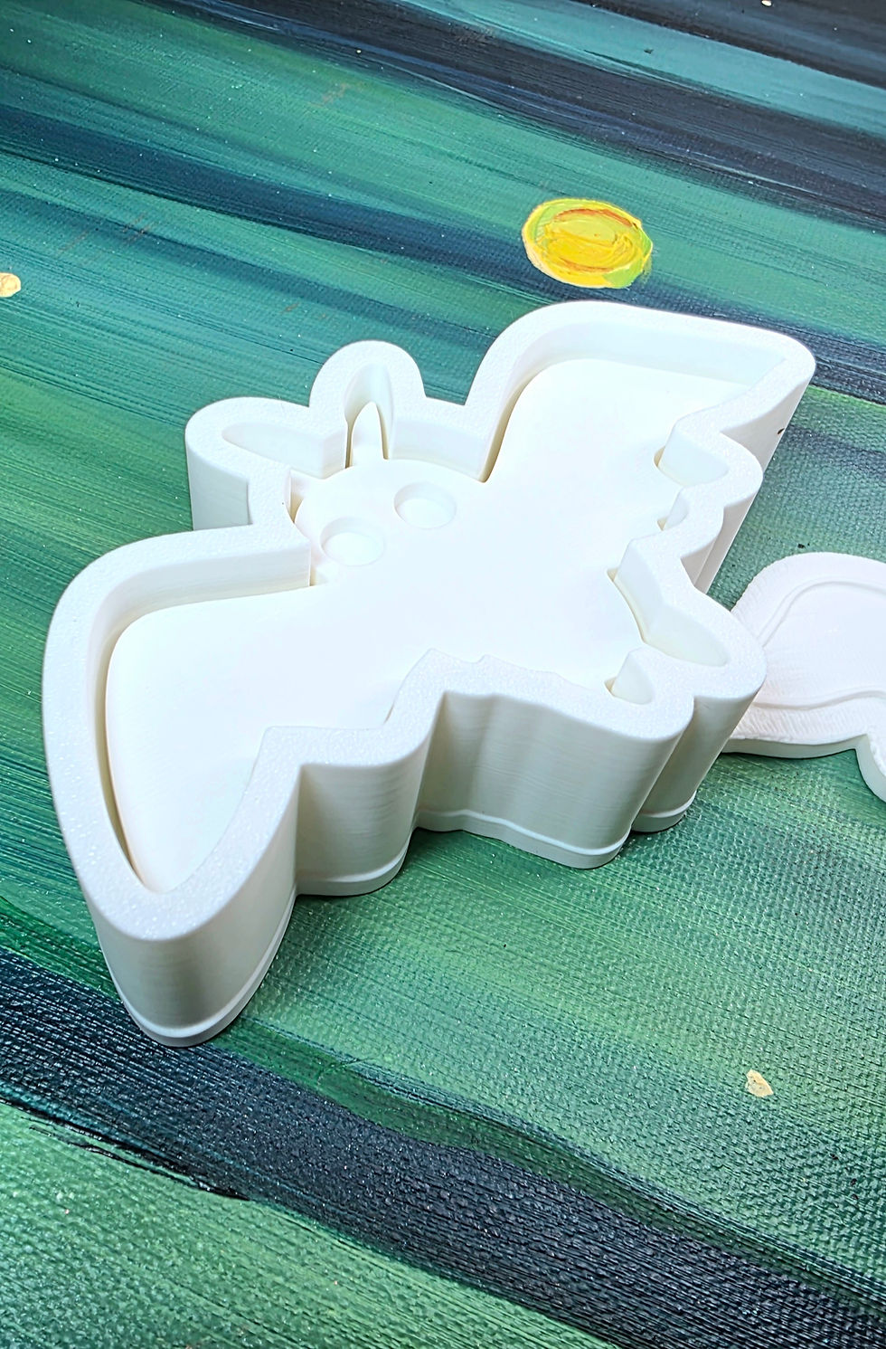 Thumbnail: Mothman BATH BOMB MOLDS - Moth Man Hard Mold Large PLA Plunger Style Mold