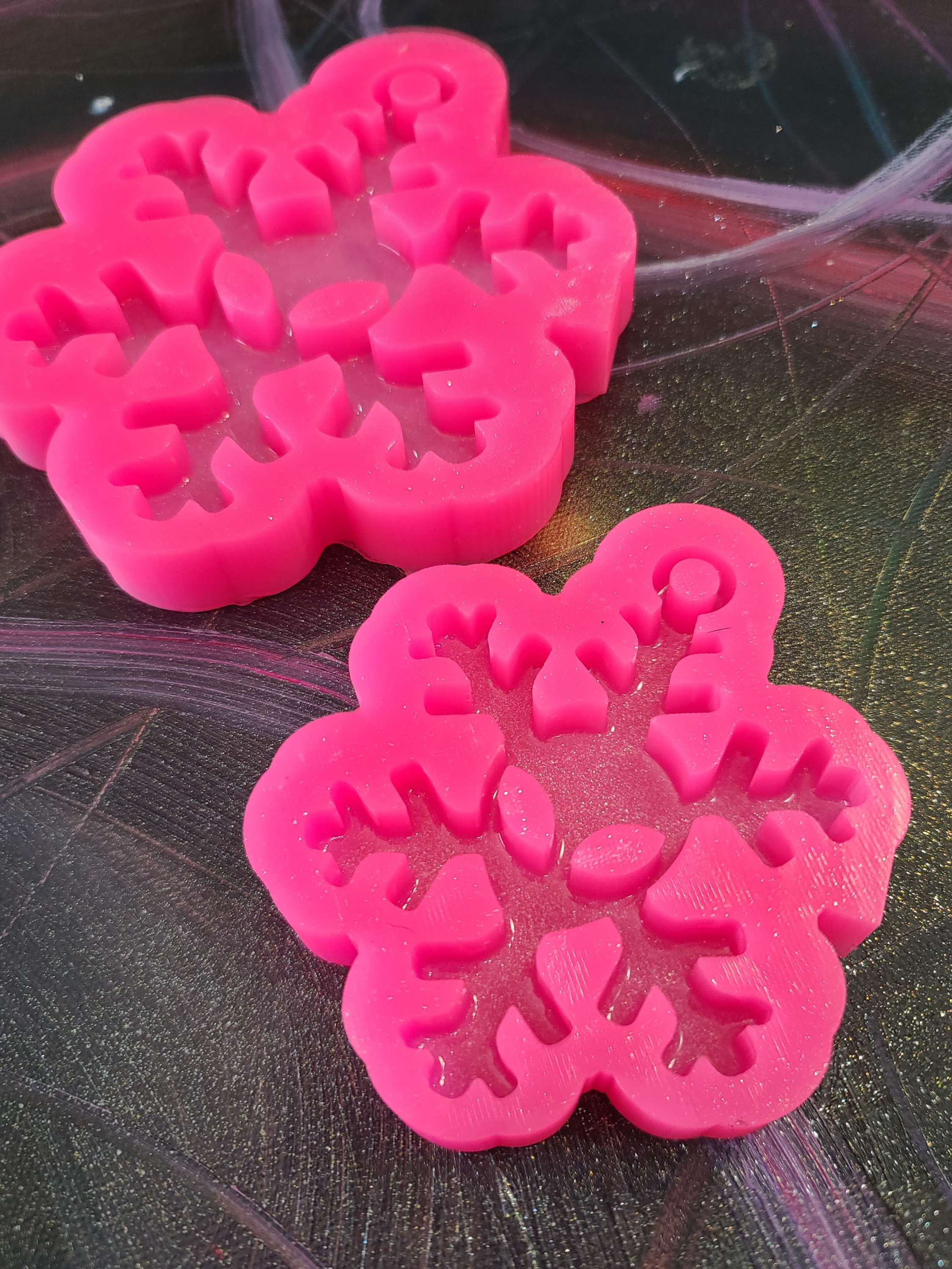 Alien Snowflake Ornament Mold Various size