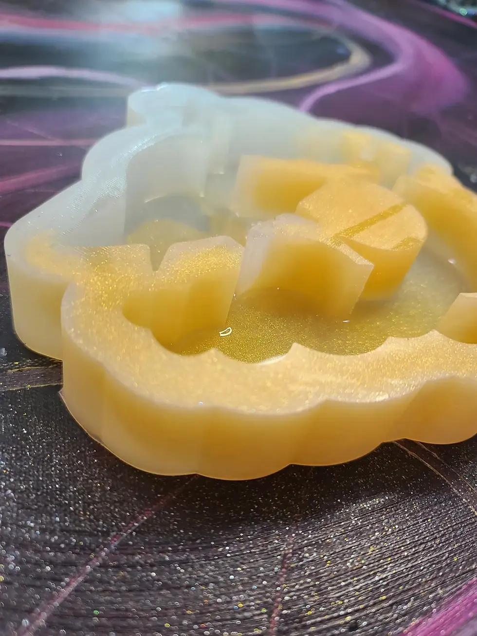 Thumbnail: XL UFO Clouds Moon Silicone Mold Handmade Alien Mold