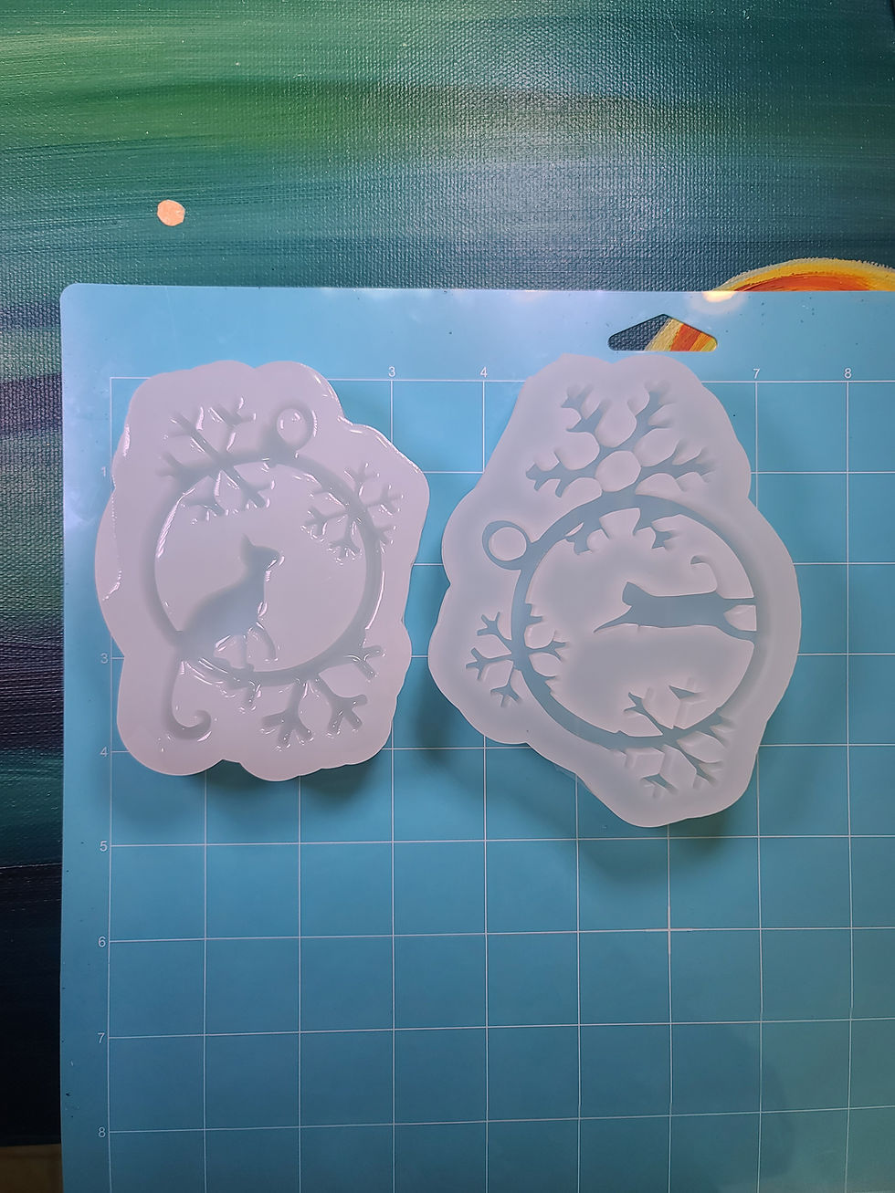 Thumbnail: Cat Snowflake Choose Design Glossy Handmade Silicone Mold