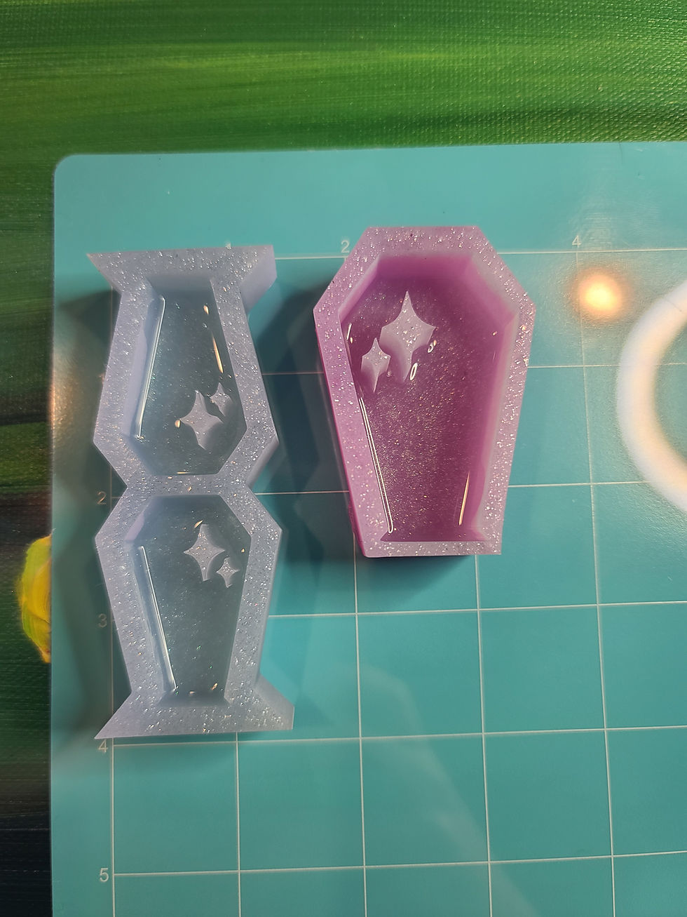 Thumbnail: Sparkle Coffin Choose Size Silicone Mold