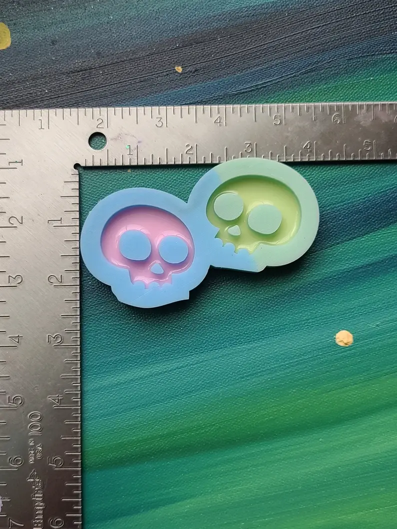 Thumbnail: Skull Mold Silicone mold resin art mold Skulls mold Premium silicone Skeleton mo