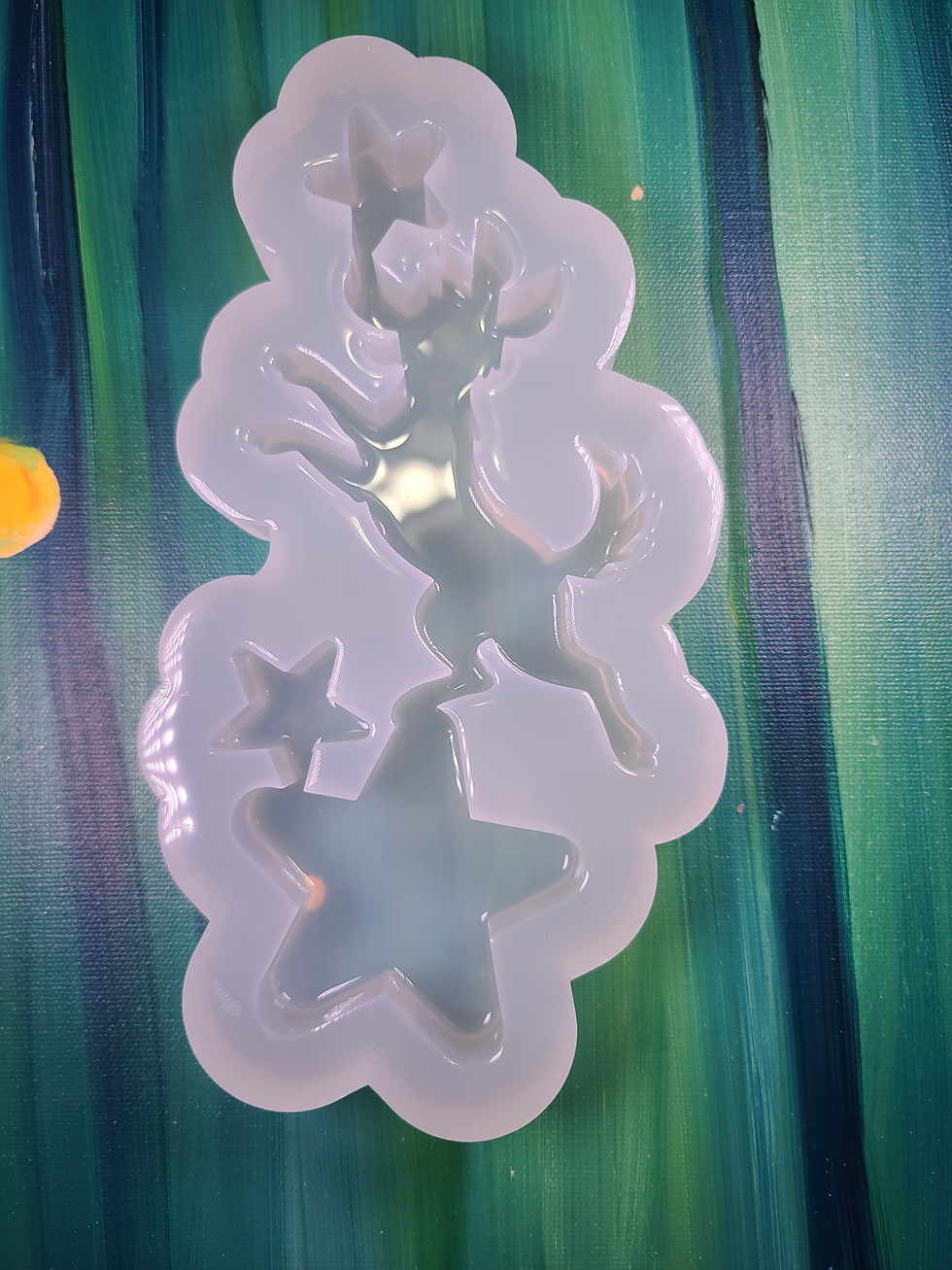Thumbnail: XL Large Star Dog Star Standing Glossy Handmade Silicone Mold