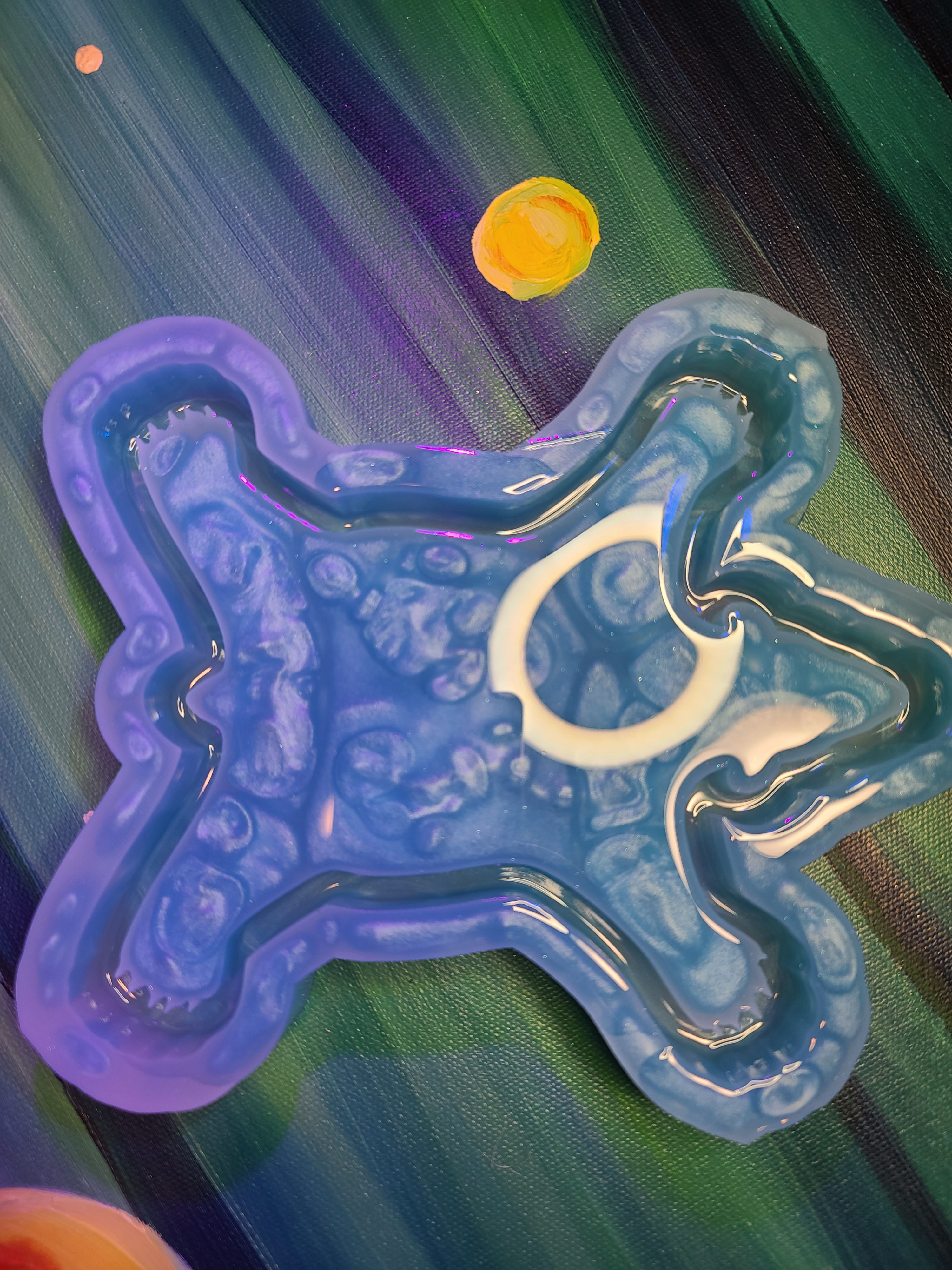 XL Bear Rug Tray Domed Glossy Handmade Silicone Mold