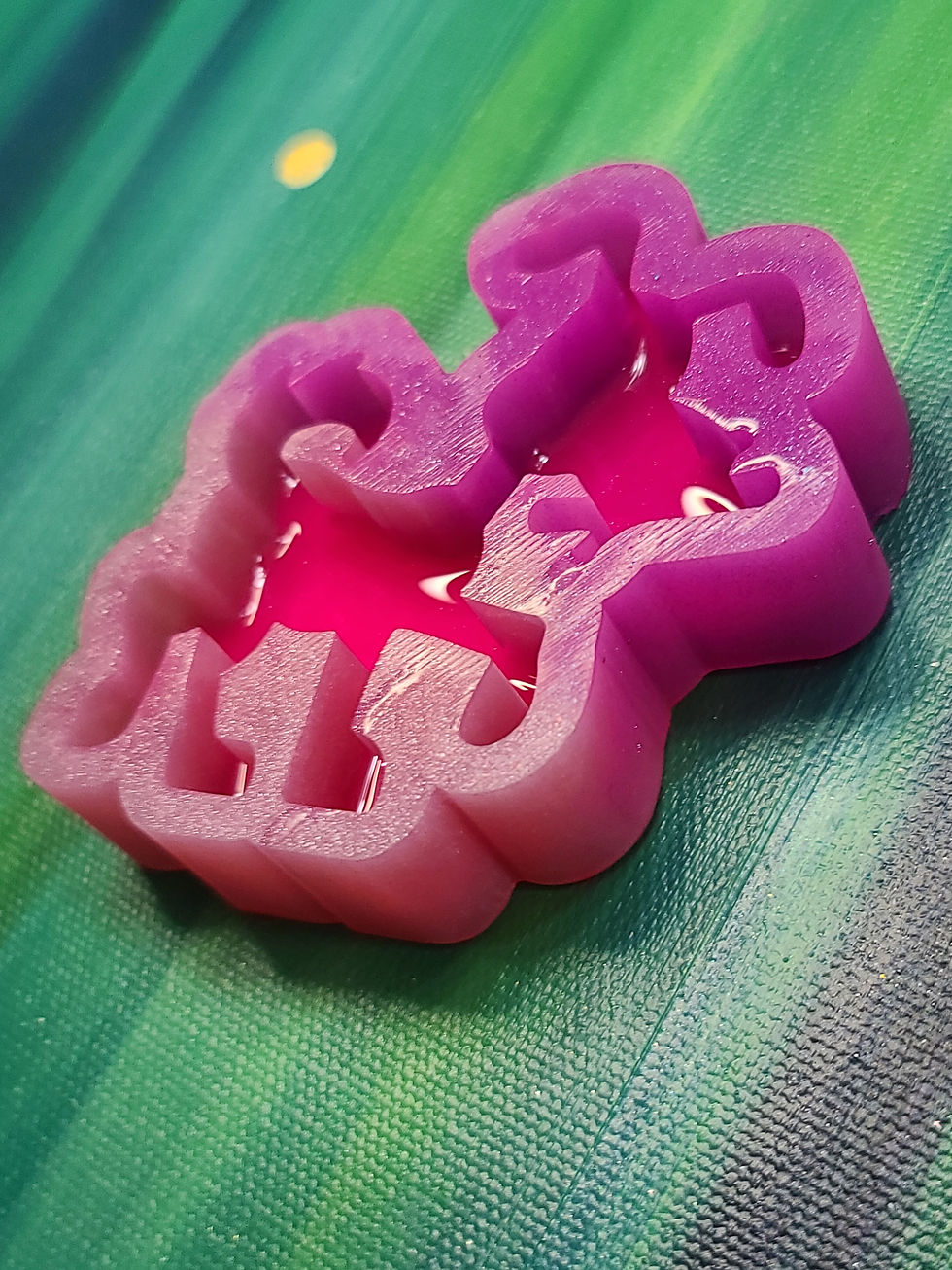Thumbnail: Small Standing Happy Dog Silicone Mold Handmade Deep