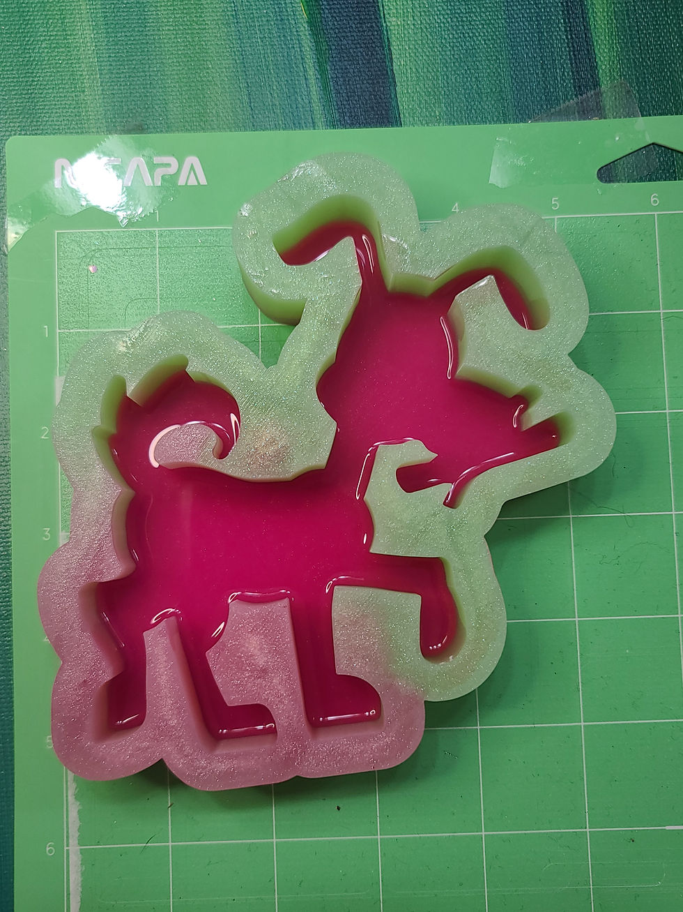 Thumbnail: XL Standing Happy Dog Silicone Mold Fetch Handmade Silicone Mold