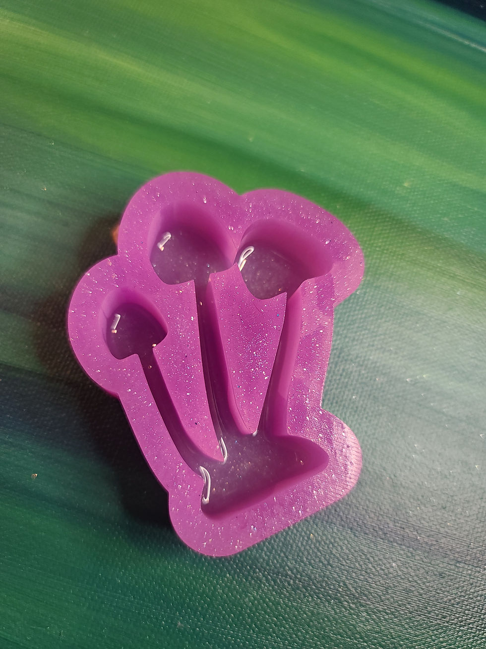 Thumbnail: Mushroom Mold Standing Handmade Silicone Mold