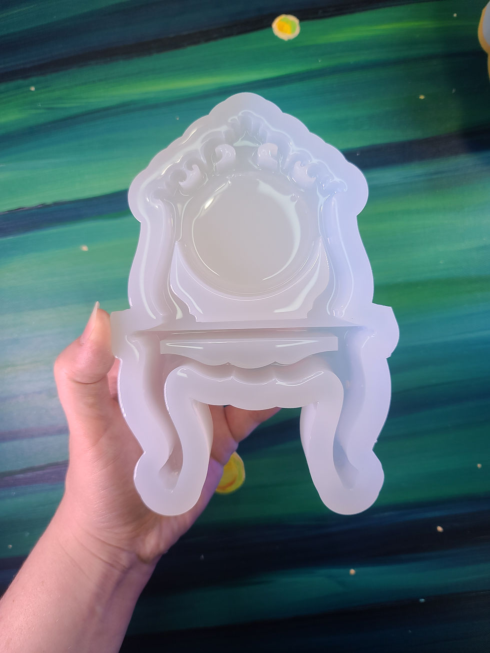 Thumbnail: Makeup Vanity Handmade Silicone Mold Standing Glossy Furniture Mold