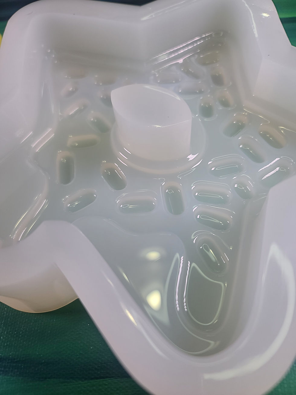 Thumbnail: XL Star Donut Sprinkles 3D Glossy Handmade Silicone Mold