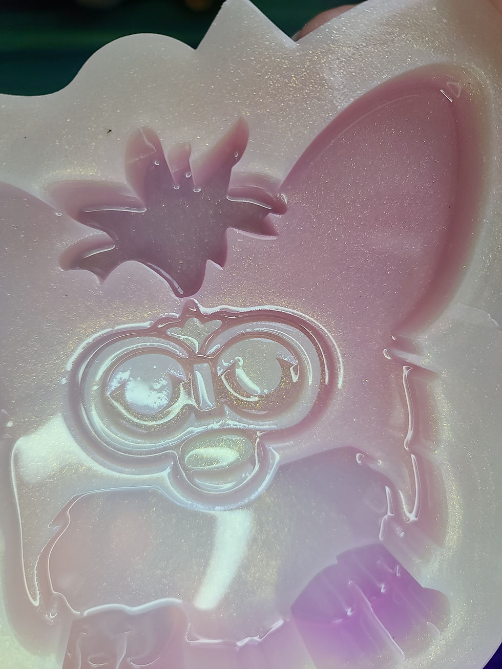 Thumbnail: XL Furb Handmade Silicone Mold Standing Glossy