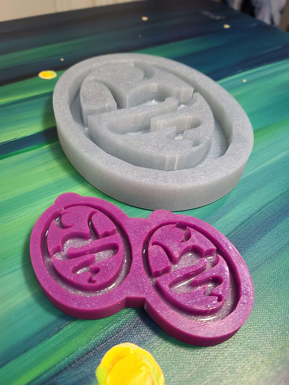 Thumbnail: Nessie Set Silicone Mold for Earrings Magnets Loch Ness Monster