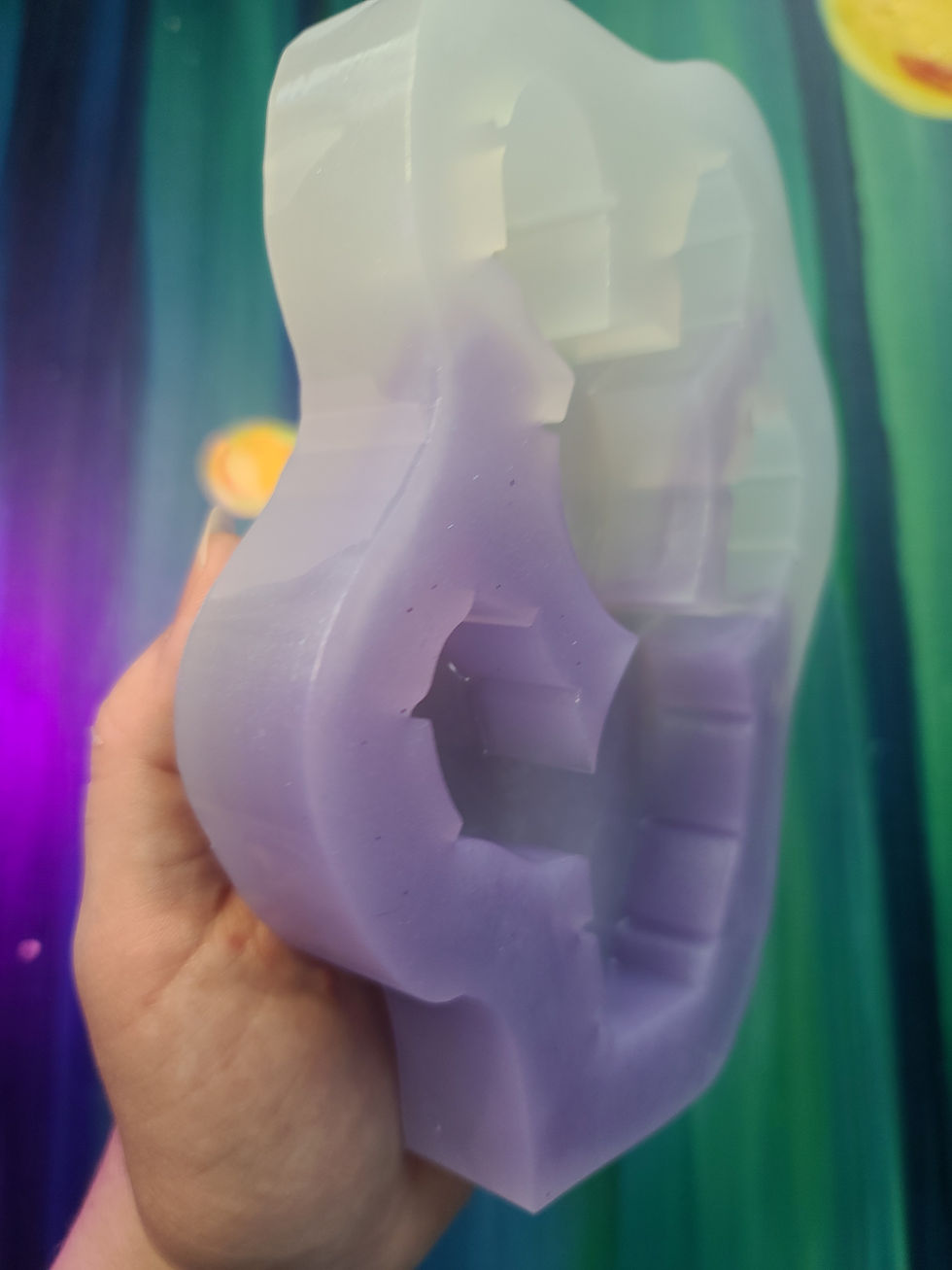 Thumbnail: XL Prickle Cactus Handmade Silicone Mold Standing Shiny