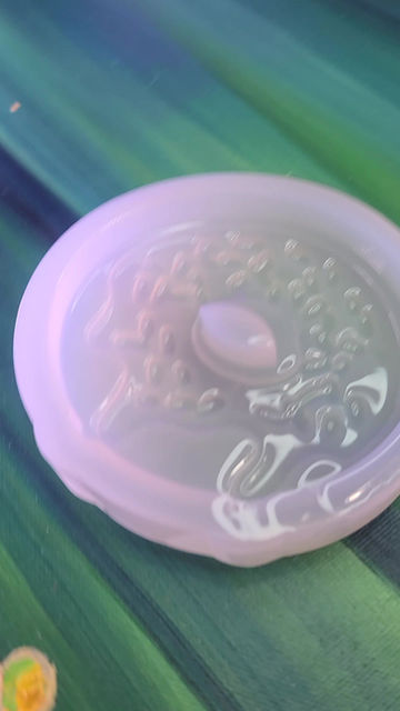 Thumbnail: Sprinkle Donut Medium Glossy Handmade Silicone Mold