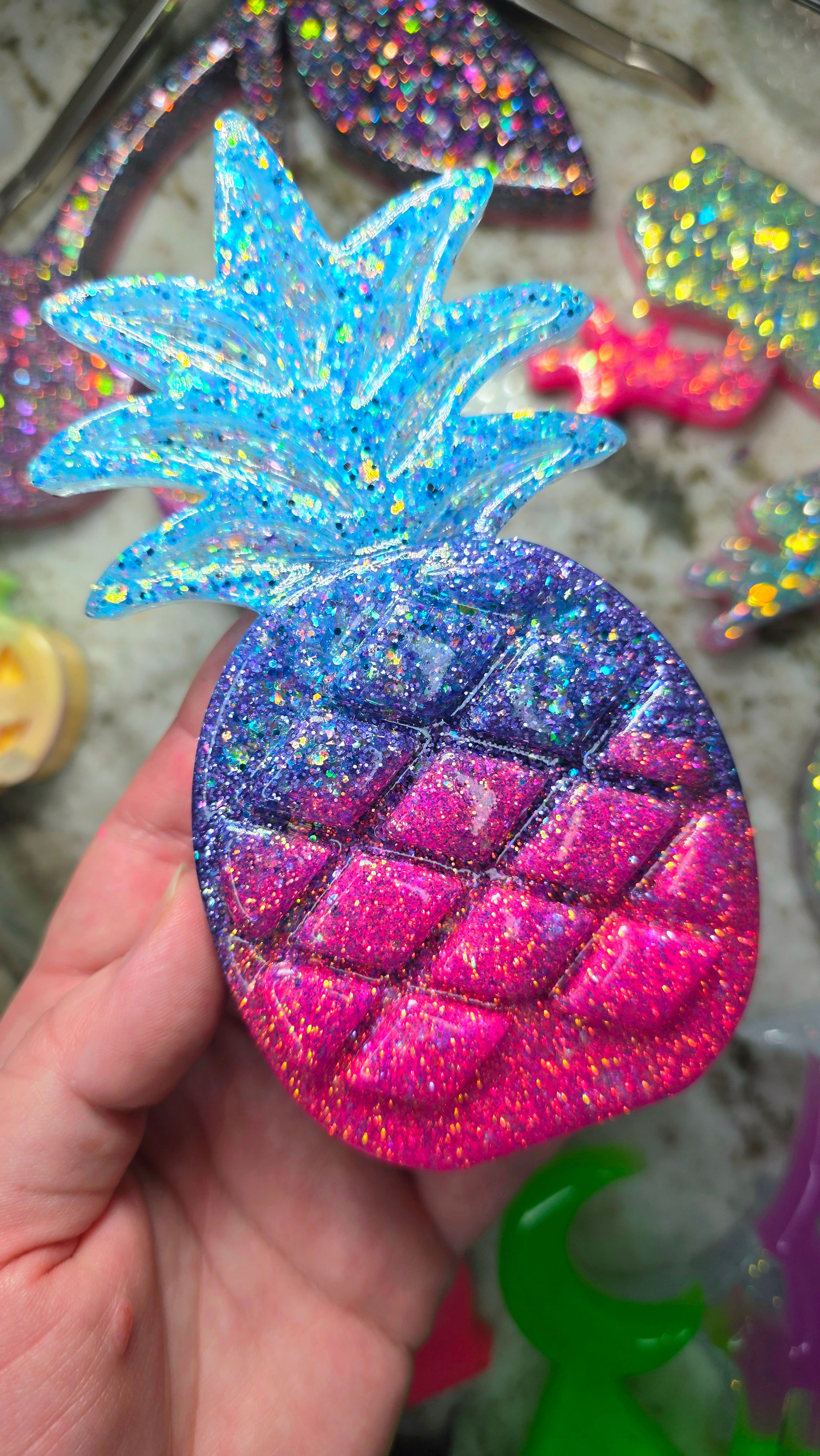 MOLD Pineapple Mold 3d Glossy Handmade Silicone Mold
