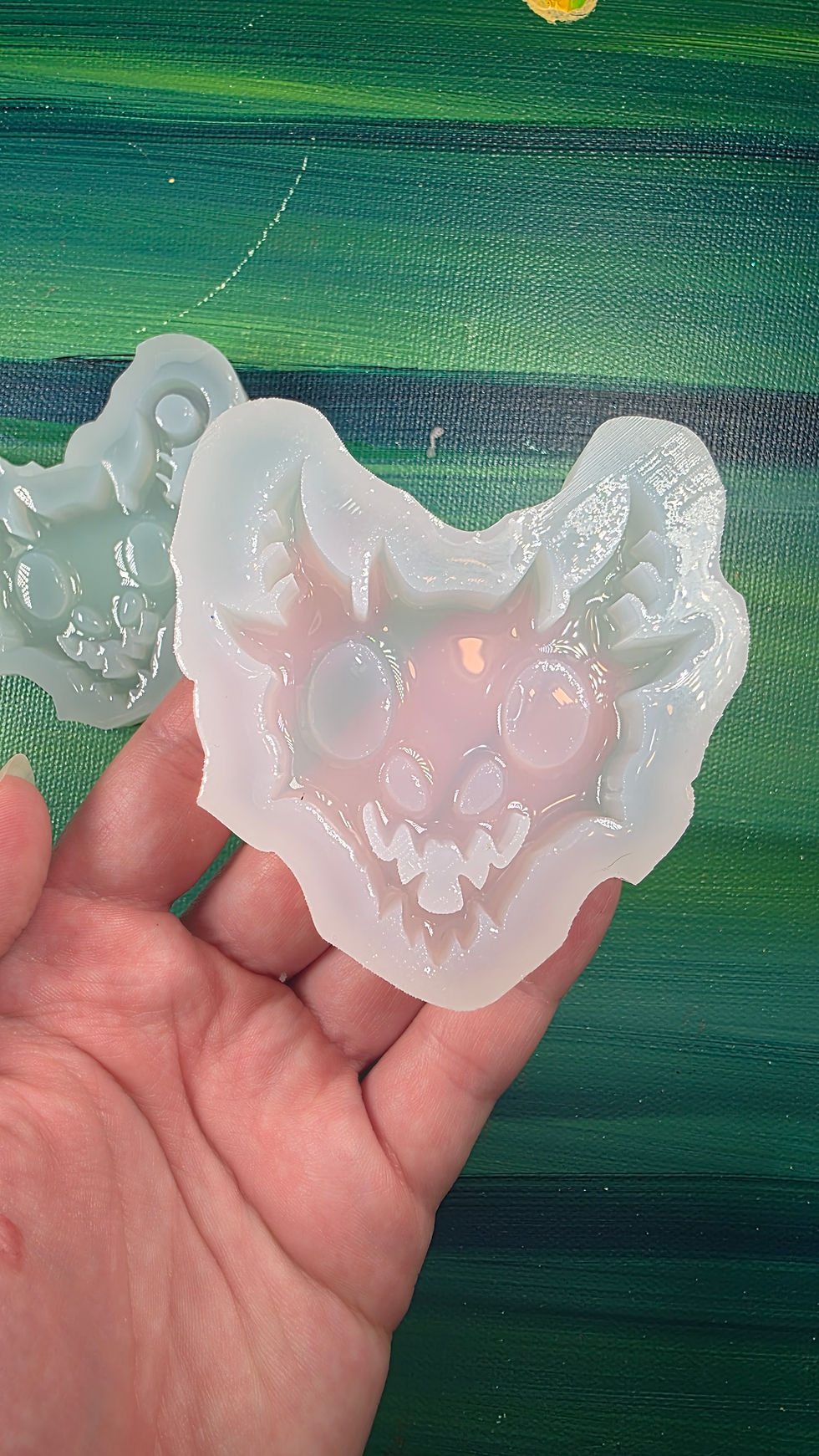 Thumbnail: Dragon Head Keychain Looped Glossy Silicone Mold