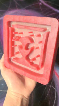 Thumbnail: XL Selfie Alien Mold Glossy Handmade Silicone Mold Large wall art silicone Mold
