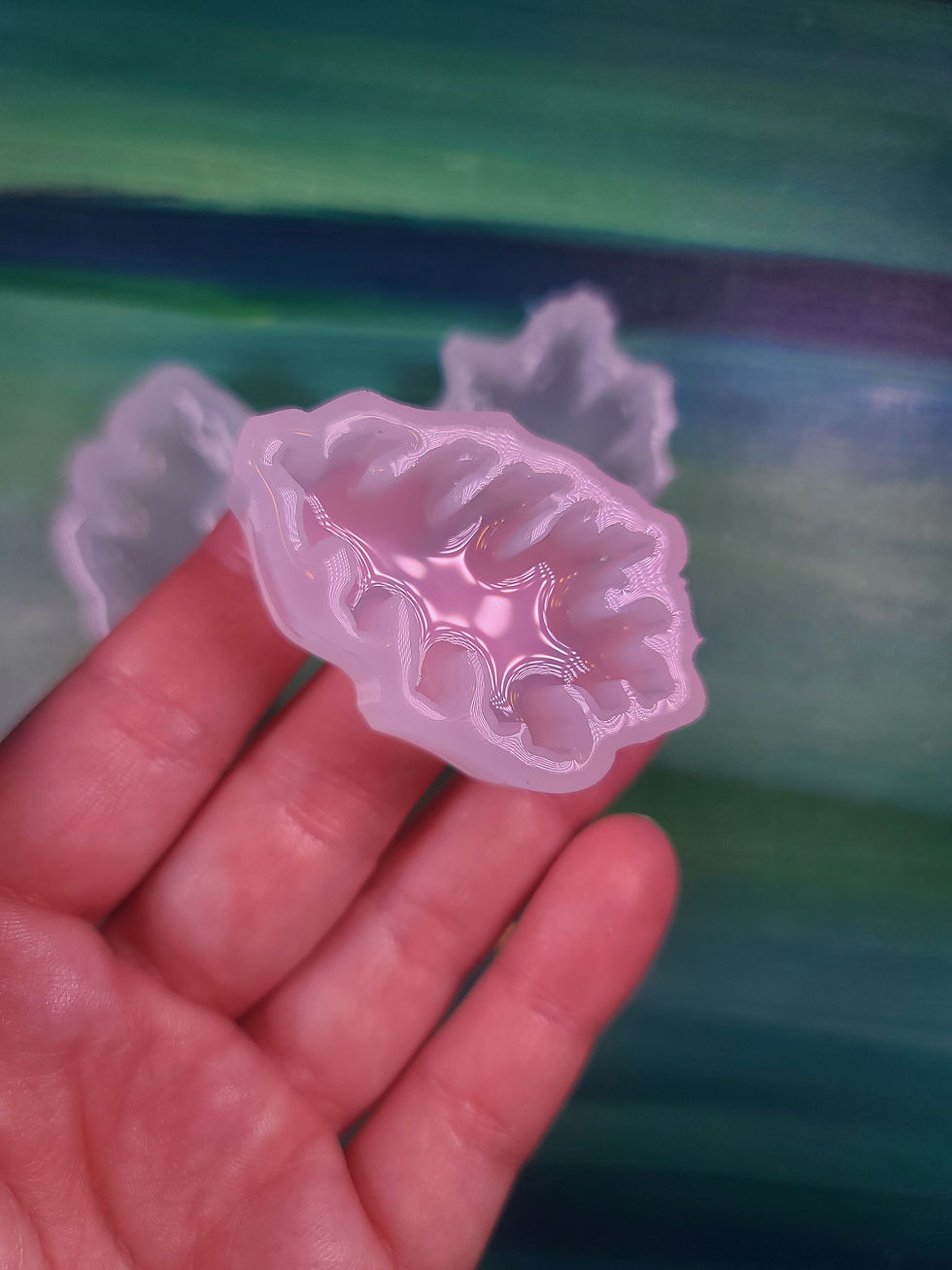 Thumbnail: MINI Leaf Glossy Domed Handmade Silicone Mold Choose Design or Set Mini Set Mold