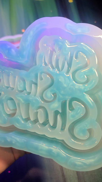 Thumbnail: Bathroom Sign Three S's Shit Shower Shave Standing Glossy Handmade Silicone Mold