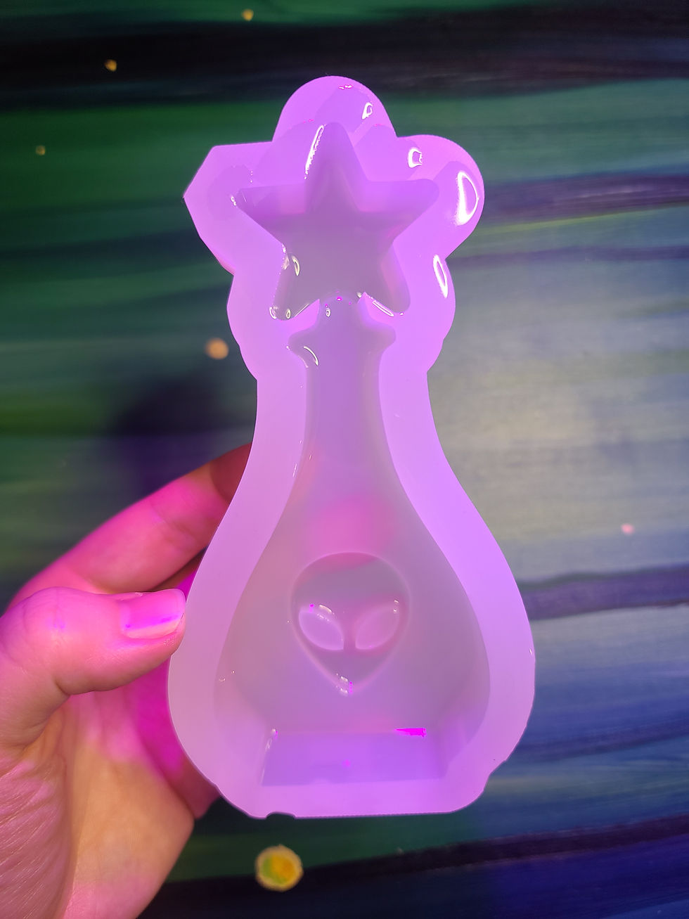 Thumbnail: Alien Star Potion Large 3D Standing Handmade Silicone Mold