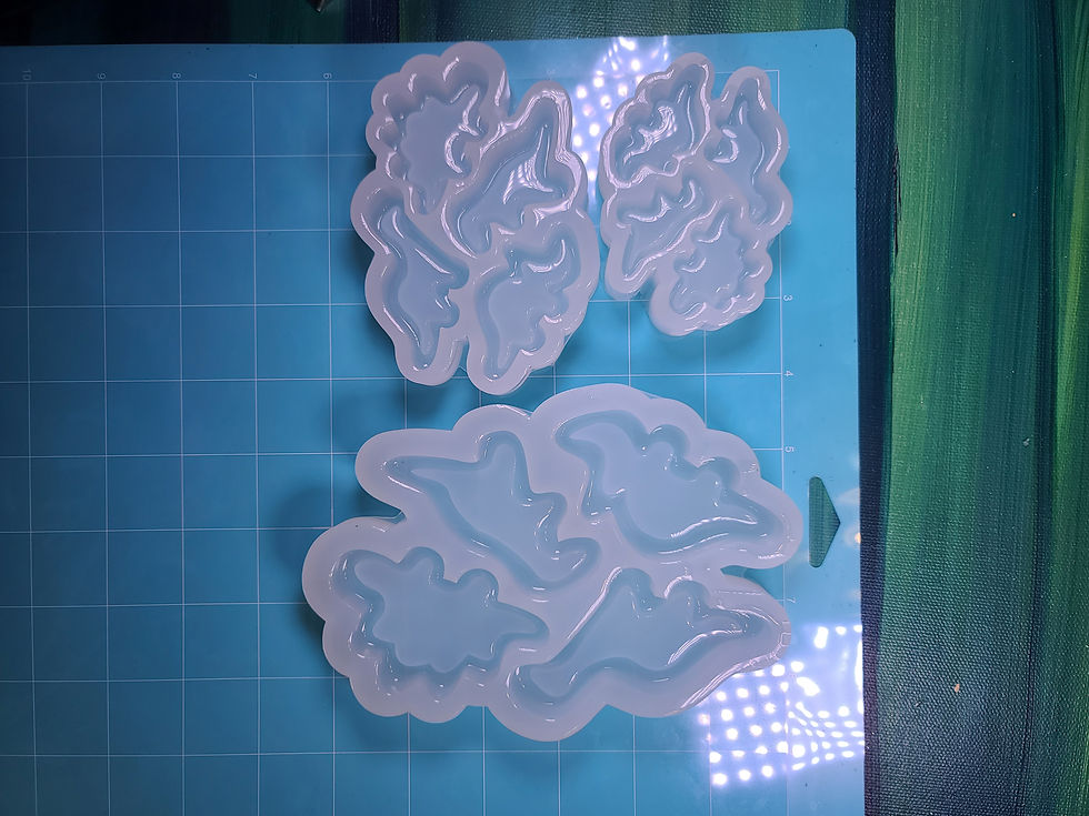 Thumbnail: Shaker Dino Nugget Palette Glossy Handmade Silicone Mold Choose Size