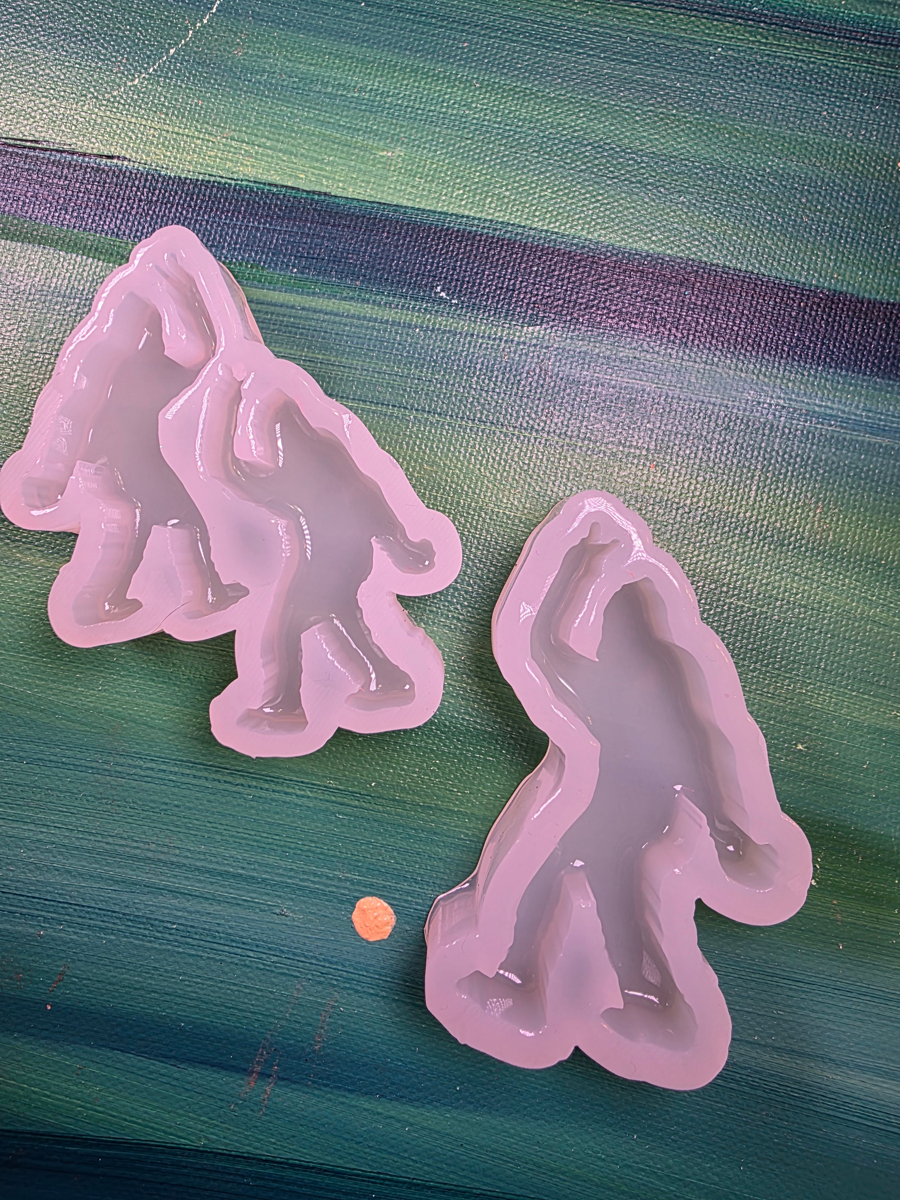 Peace Bigfoot Glossy Handmade Silicone Mold Choose Design